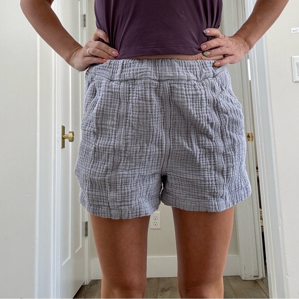 Madewell Lilac Rumply Shorts Size S